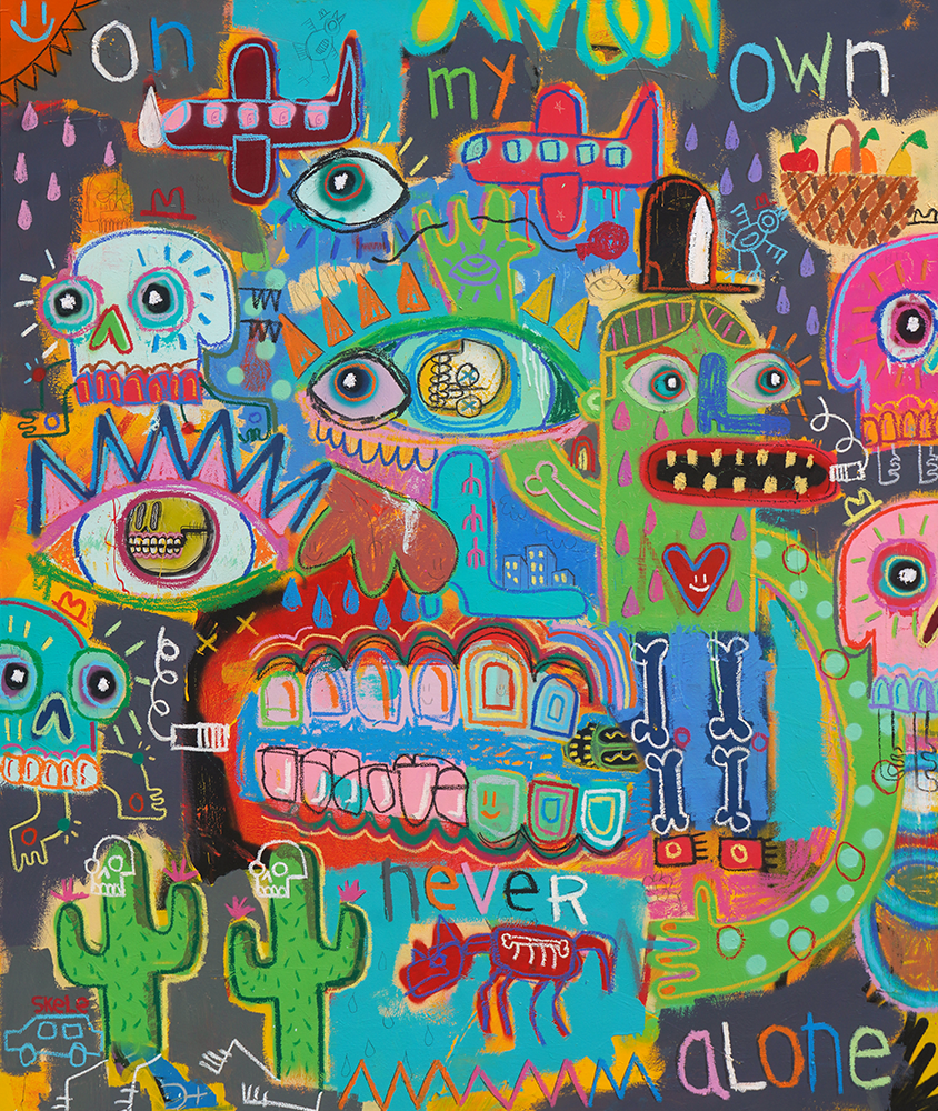 On My Own Never Alone - Jeff Skele - 60x72"