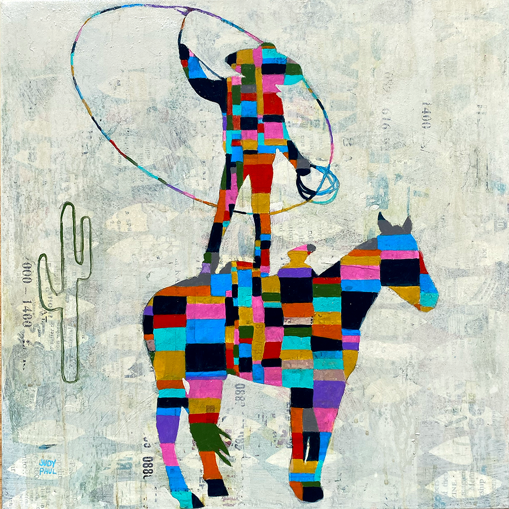 Patchwork Ropetrick - Judy Paul - 18x18"