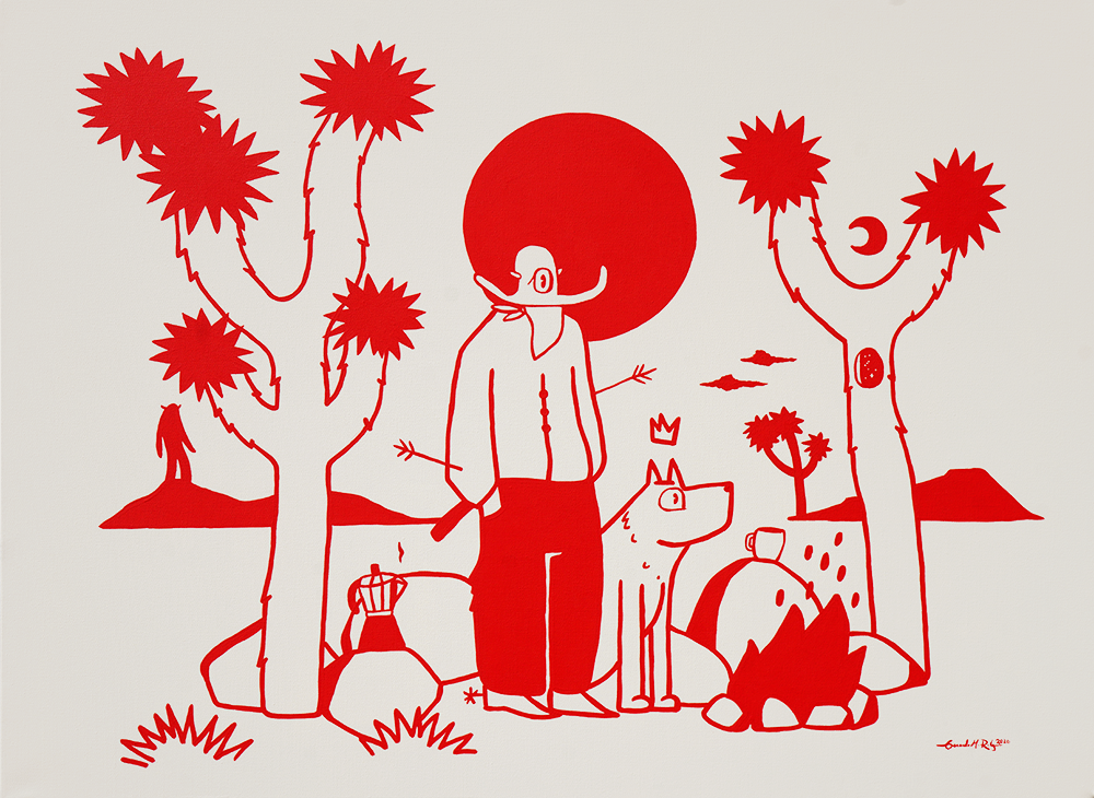 Camp Rojo - Gerardo Rodriguez - 30x40"