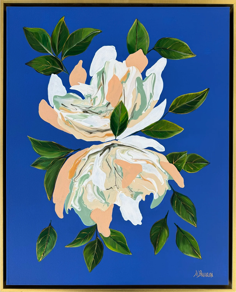 Sapphire Serenade - Neena Buxani - 24x30"