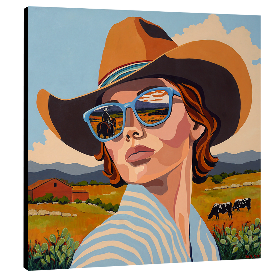 Between Here and Elsewhere - Anna Ganina - 48x48"