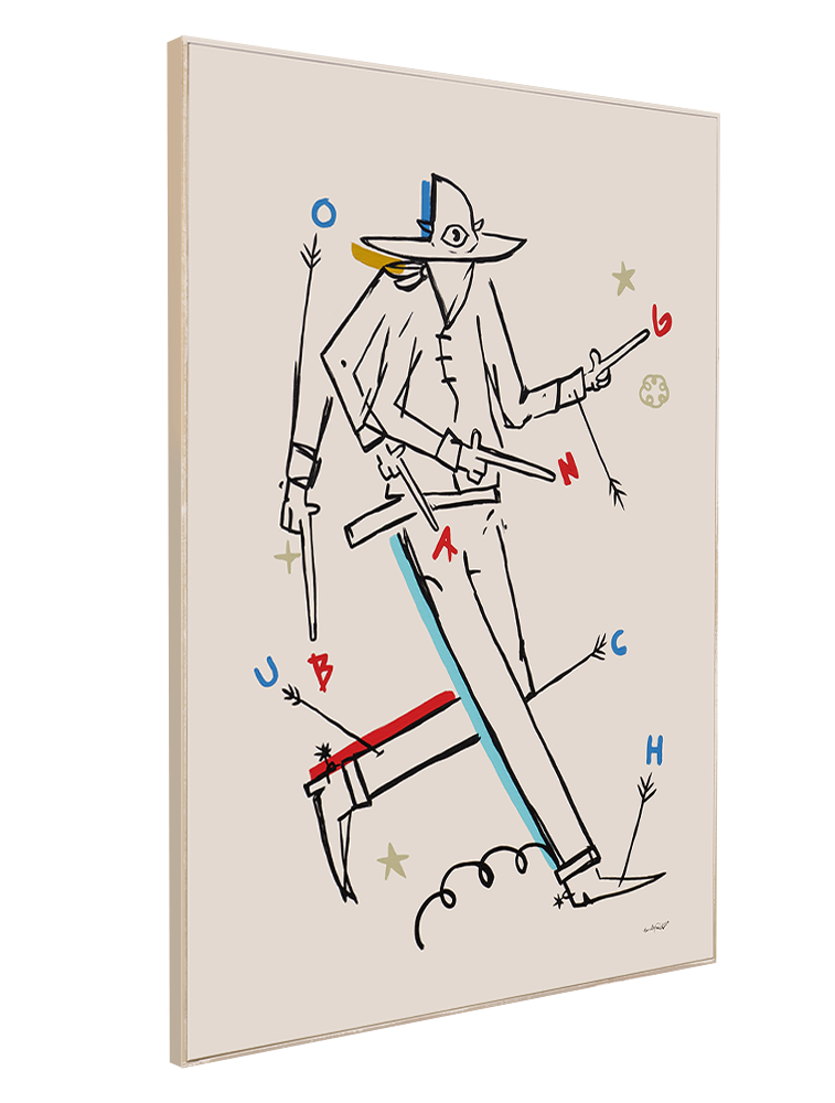 Learning to Cowboy - Gerardo Rodriguez - 30x40"