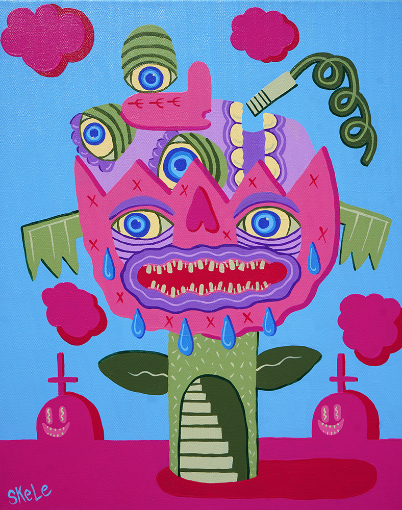 Flower at the Grave - Jeff Skele - 16x20"