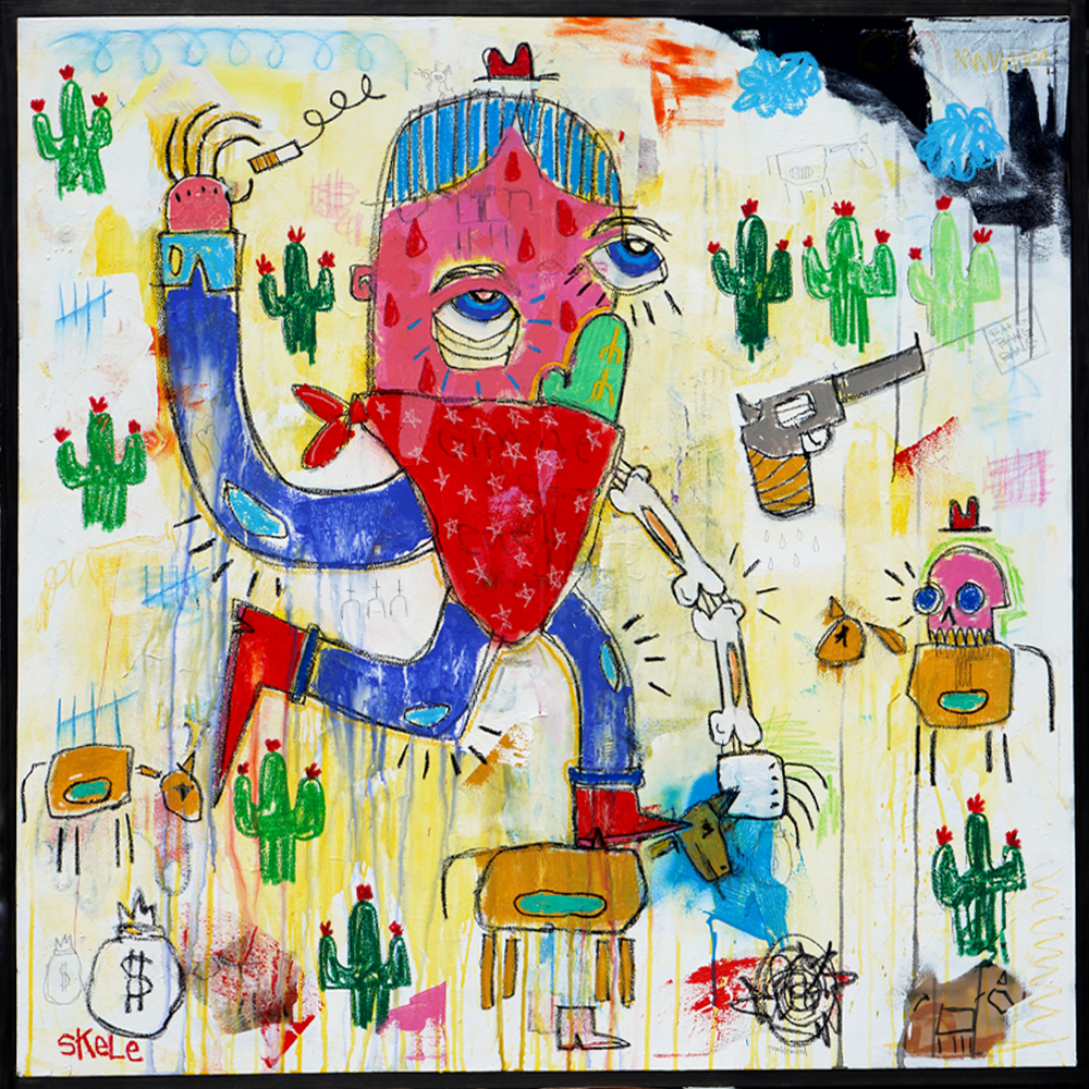 Need For Greed - Jeff Skele - 48x48"