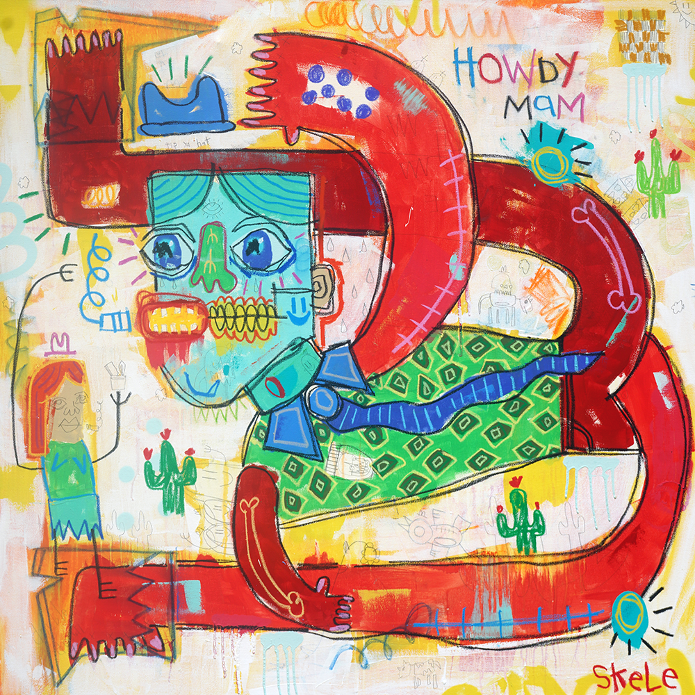 Tip Ya Hat- Jeff Skele - 48x48"