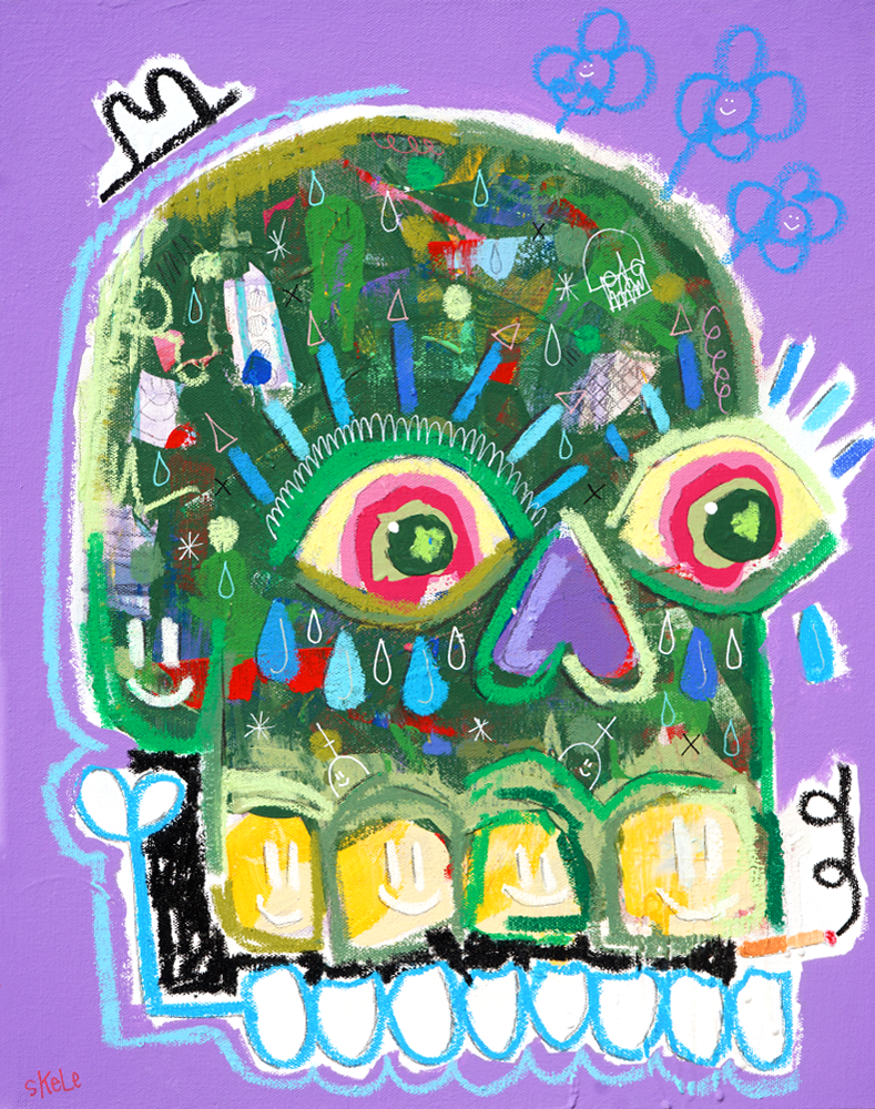 Had A Good Run (Purple) - Jeff Skele - 16x20"