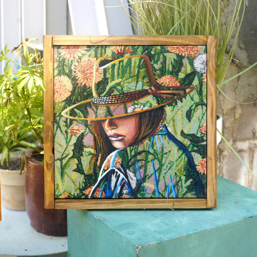 Springtime Cowgirl - Sandra Boskamp - 12x12"