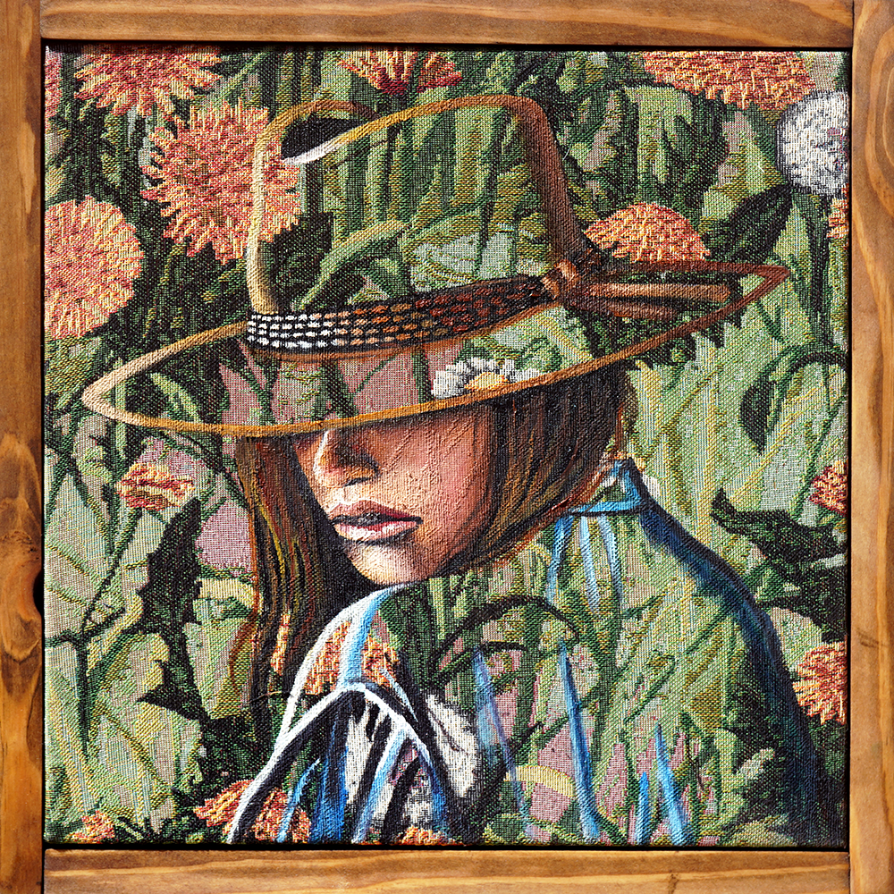 Springtime Cowgirl - Sandra Boskamp - 12x12"