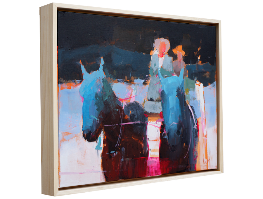 The Riders Were Approaching - Randall Kirby Cogburn - 19x25"