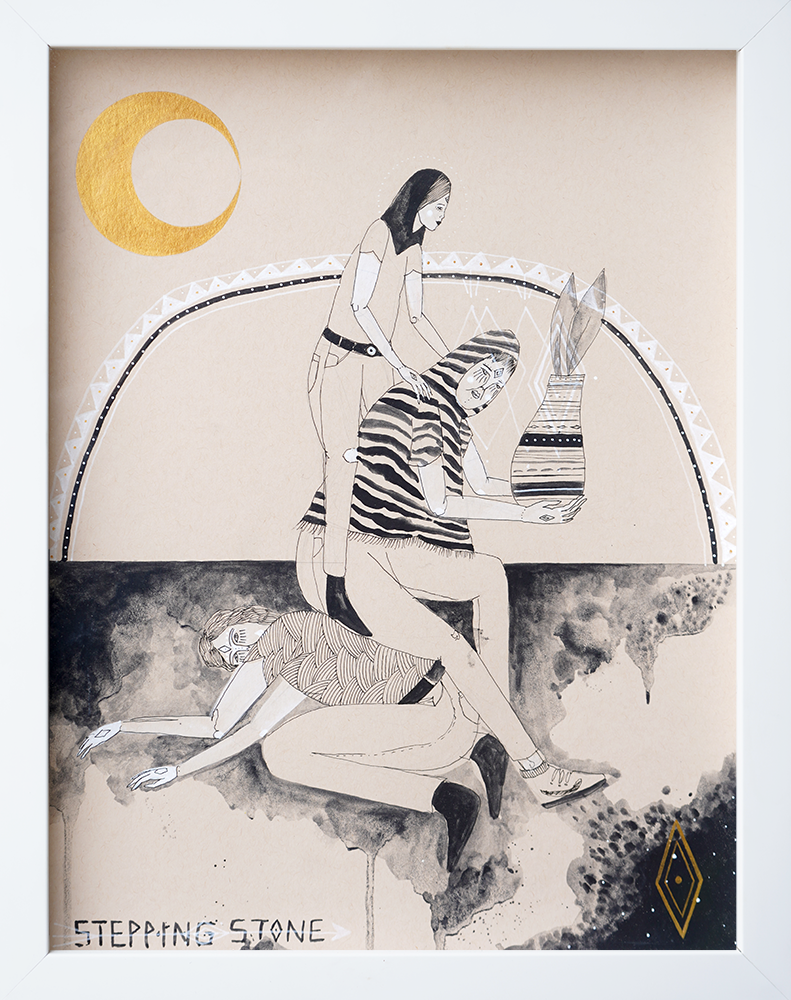 Stepping Stone - Adrian Landon Brooks - 12x16"