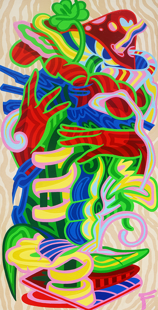 Electric Bloom  - FEEBEE - 24x48"