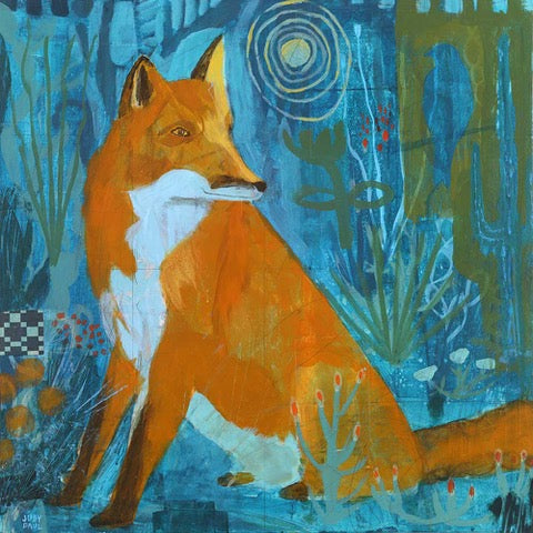 Fox Moon - Judy Paul - 20x20”