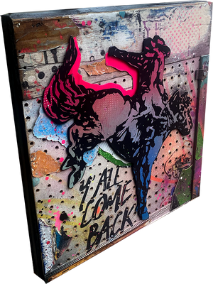 Y'all Come Back - Mike "Truth" Johnston - 24x24"
