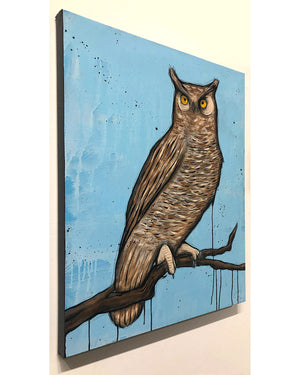 Animal Instinct 2 (Owl) - Joel Ganucheau - 24x30"