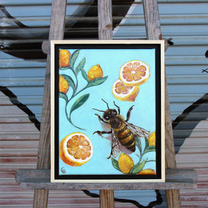 Bee Still Life - Kelsey Archbold - 10 x13" Framed