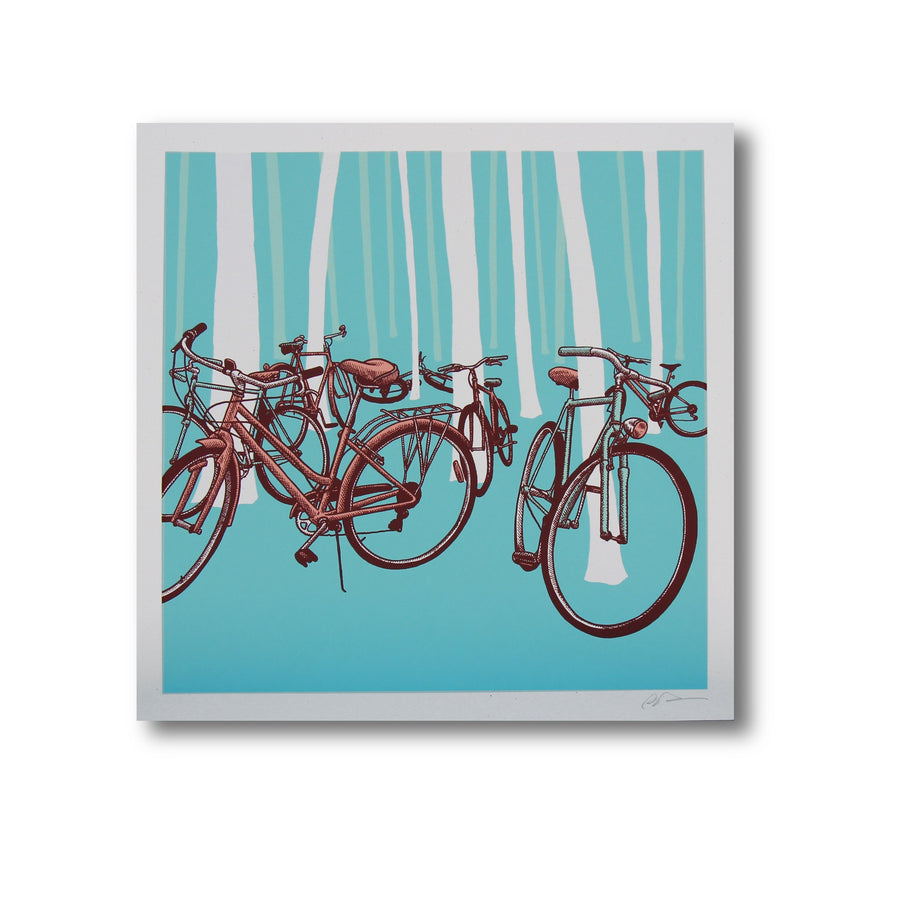 Bike Party - Dan Grissom - 12x12"