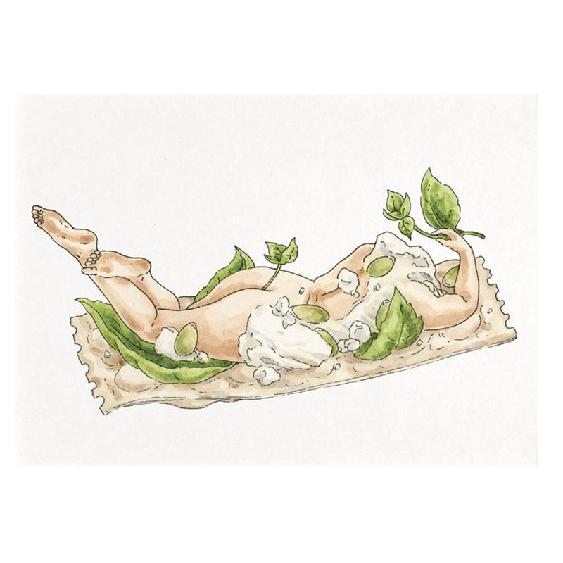 Feta and Basil - Jennifer Pate - 8x10"