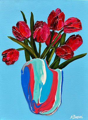 Flower Vase Study 7 - Neena Buxani - 12x16"