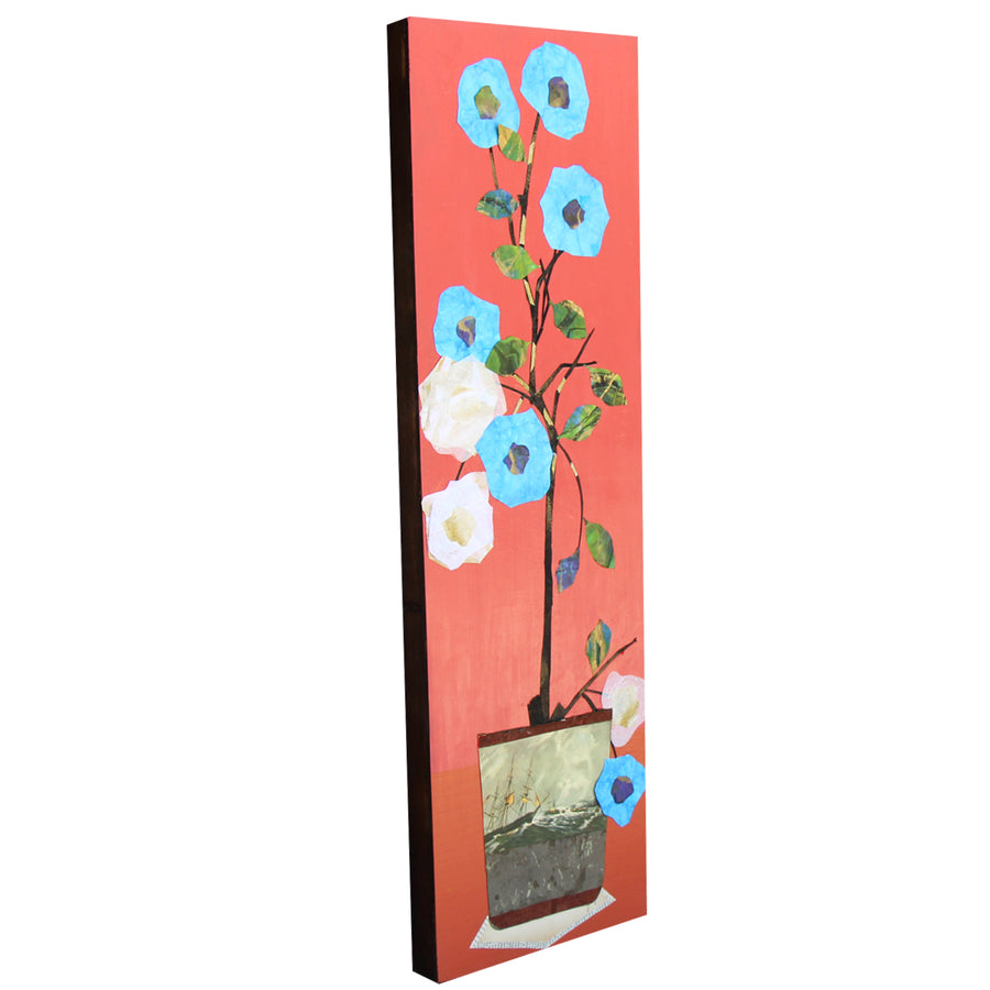 Flowers and the Sea - Larry Goode - 12x36"