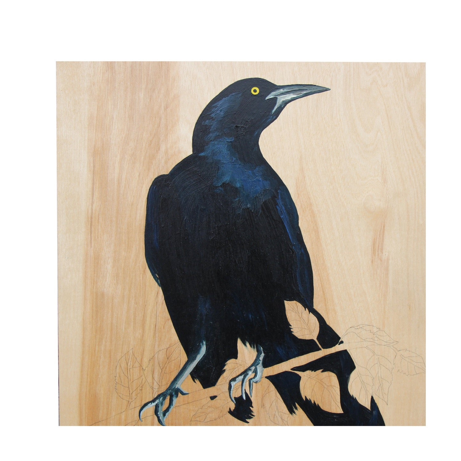 Grackle #35 - Carly Weaver - 12x12"