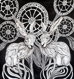 Hare of the Hare - Flip Solomon - 13x13"