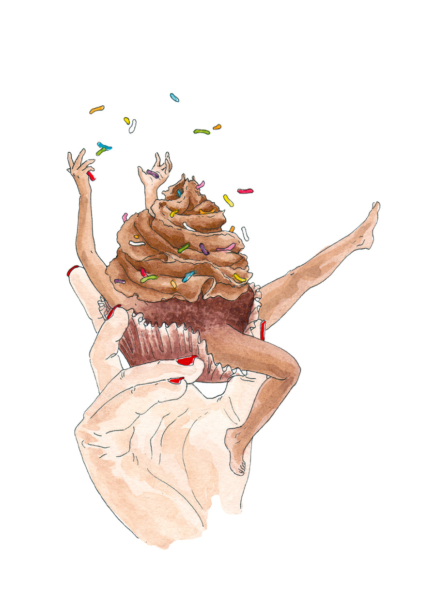 Chocolate Cupcake - Jennifer Pate - 8x10"