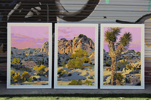 Joshua Tree (Desert Triptych)- Landry McMeans - 80 x 37.5"
