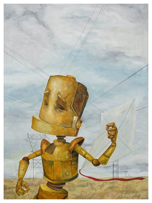 Kite Flyer Bot - Lauren Briere - Print