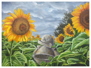 Sunflower Bot - Lauren Briere - Print