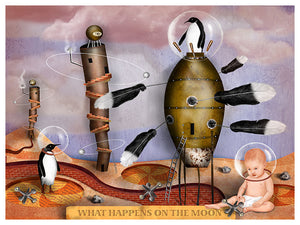 What Happens on the Moon I - Larry Goode - Various Sizes