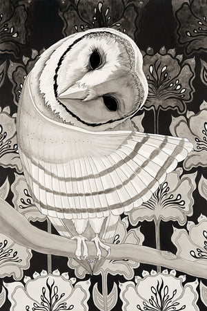 Lakshmi's Owl - Flip Solomon - Canvas Print