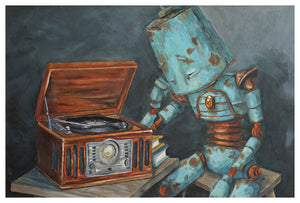 Listening Bot - Print by Lauren Briere