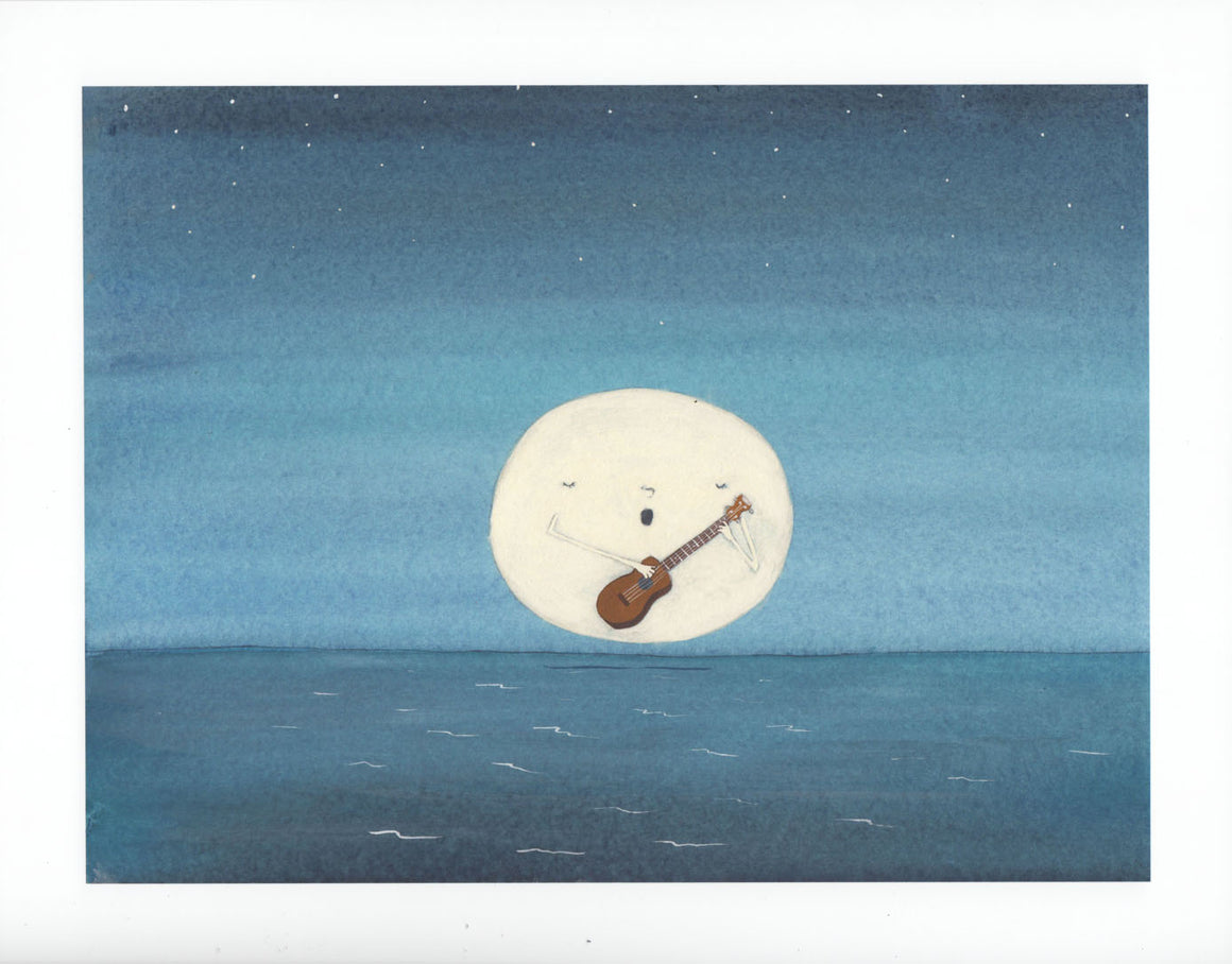 Of the Silvery Moon - Heather Sundquist Hall - 11x14"(print)