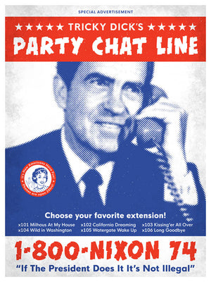 Nixon Party Line - Beast Syndicate - Various Sizes (canvas print)