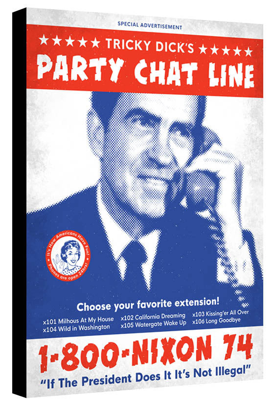 Nixon Party Line - Beast Syndicate - Various Sizes (canvas print)