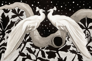 Peacocks in Love - Flip Solomon - Canvas Print