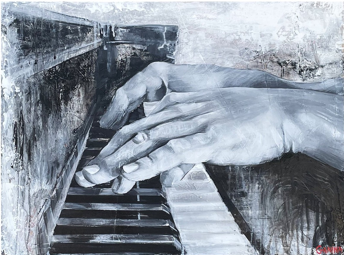 Piano Man - Anna Ganina - 24x18"