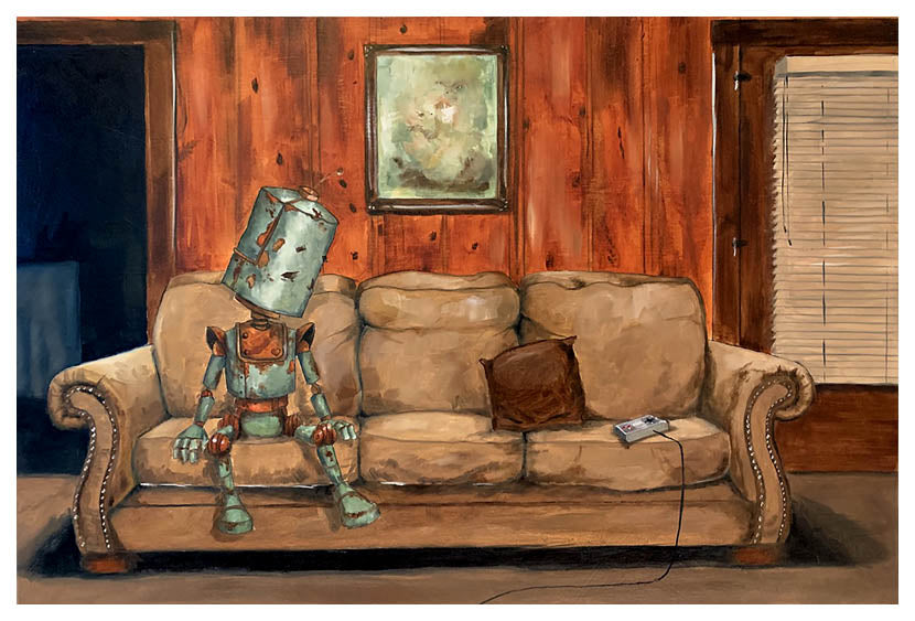 Sofa Bot - Print by Lauren Briere