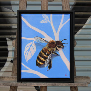 Bee Still Life 2 - Kelsey Archbold - 10.5 x13.5" Framed