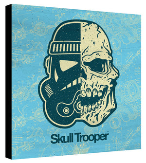 Skull Trooper Petrol Yellow Schematic - Beast Syndicate - Various Sizes (canvas print)