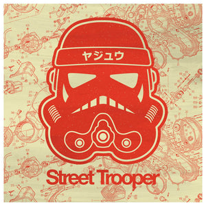Street Trooper Red Yellow Schematic - Beast Syndicate (Print on Canvas)