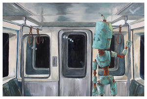 Subway Train Bot #1 - Print by Lauren Briere