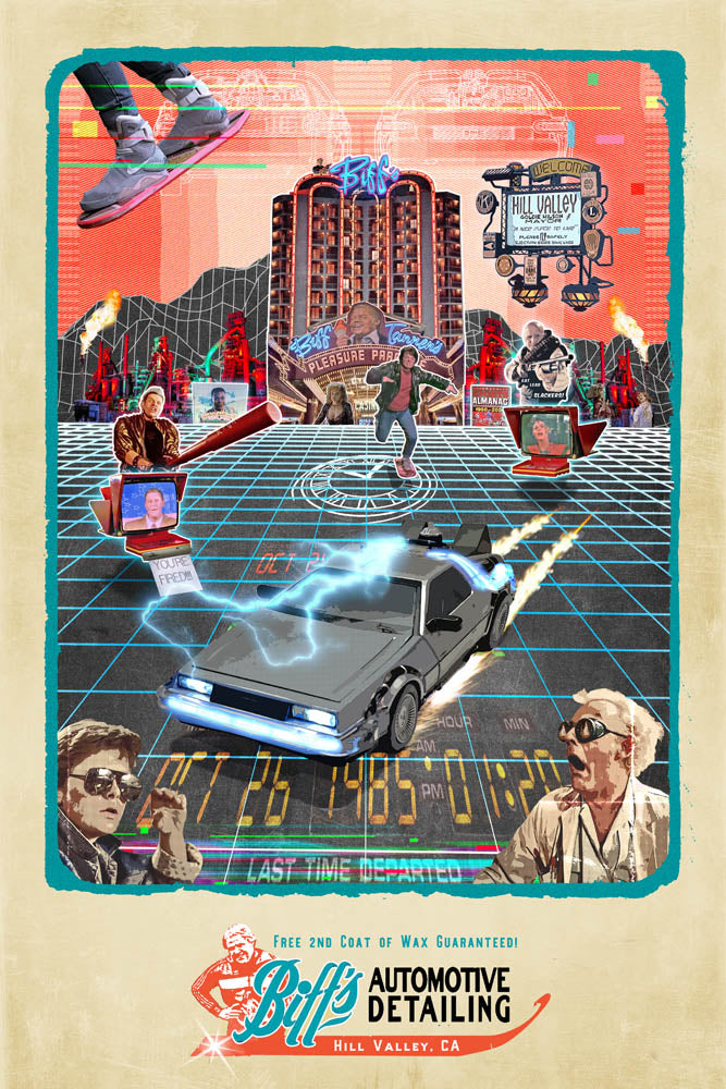 80's Movie Tribute Series - Back to the Future 2 by Jake Bryer