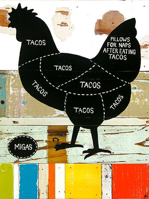 Where Tacos Come From - Pollo - Brian Phillips - Print